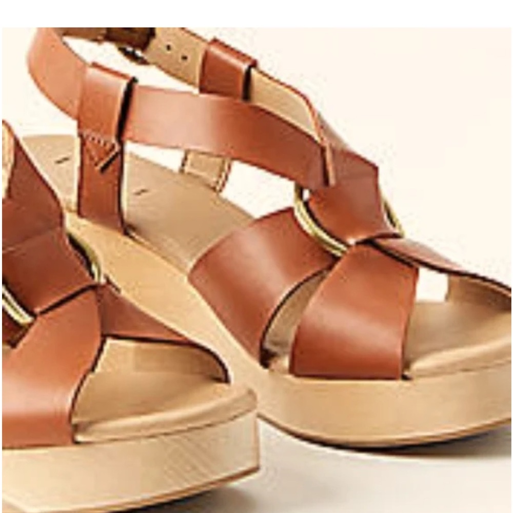 LOFT Women's Brown Strappy Sandals